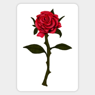 Enchanted Rose - Single Long Stem Rose Sticker